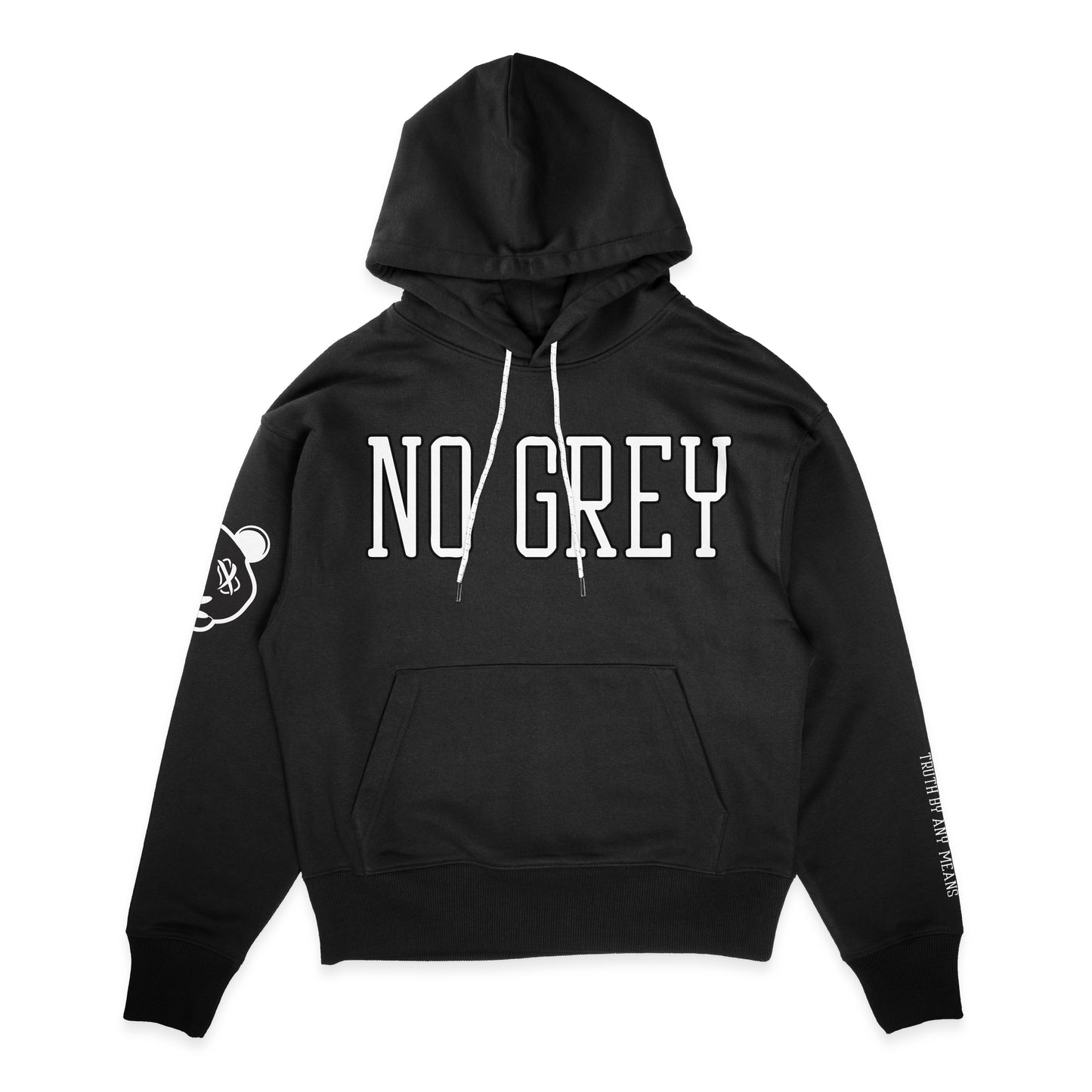 No Grey - Premium Pullover Hoodie (Black)