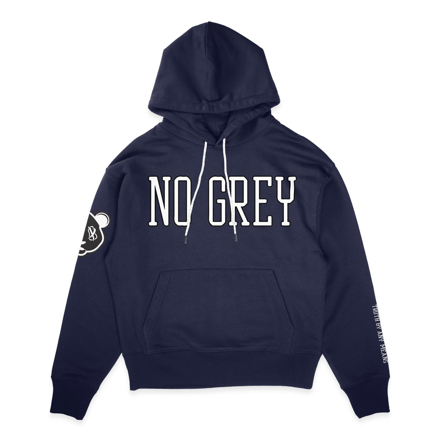 No Grey - Premium Pullover Hoodie (Navy)