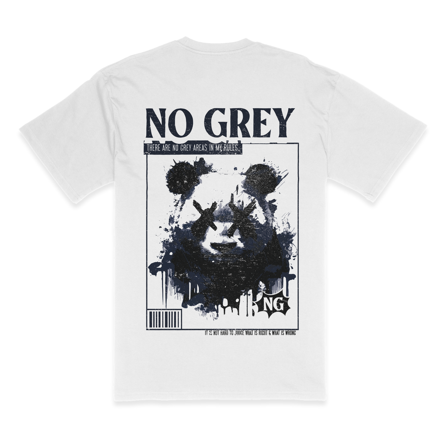 Panda Head Poster: Premium Heavy T-Shirt (Grey) (10 Colors)
