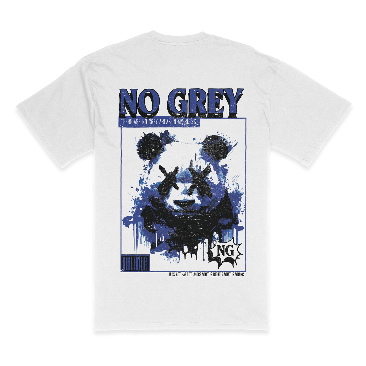 Panda Head Poster: Premium Heavy T-Shirt (Grey) (10 Colors)