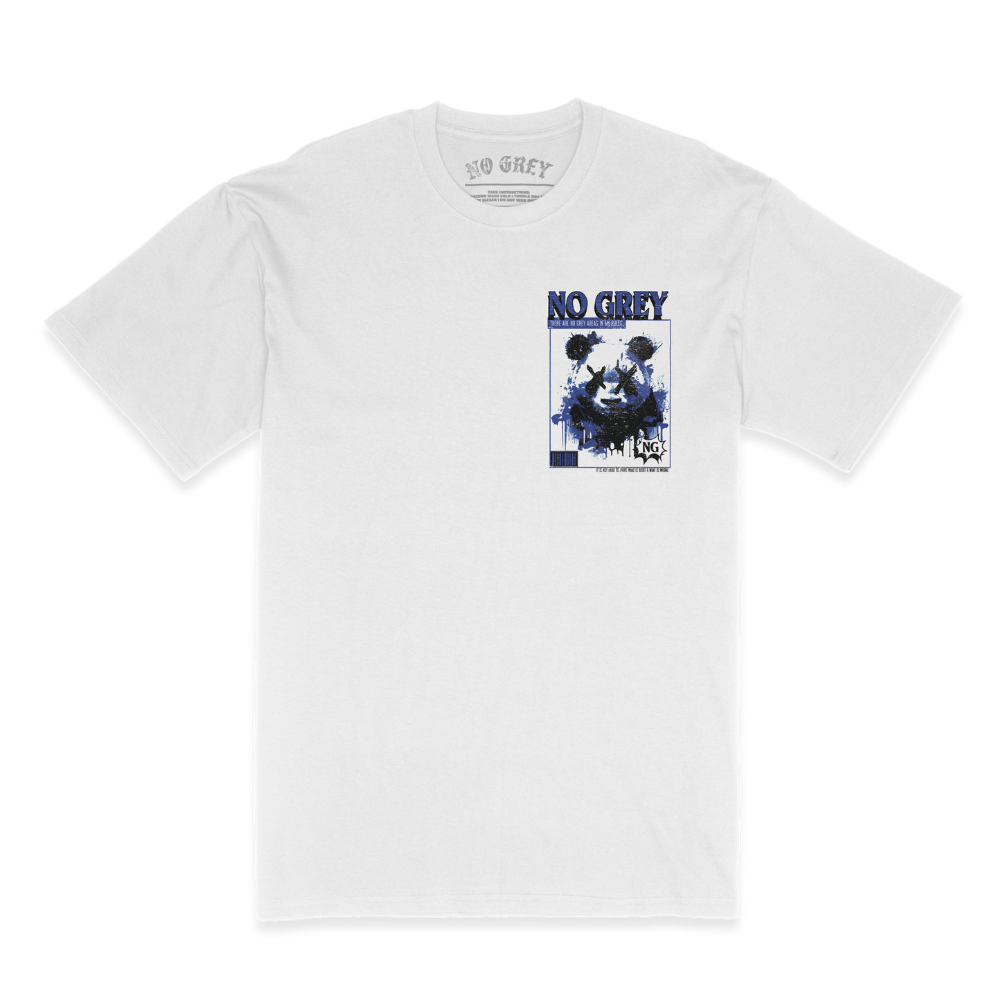 Panda Head Poster: Premium Heavy T-Shirt (Grey) (10 Colors)