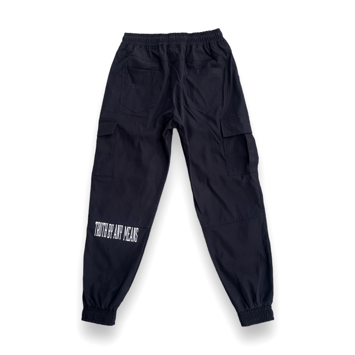 No Grey Reflective Cargo Pants (Black)