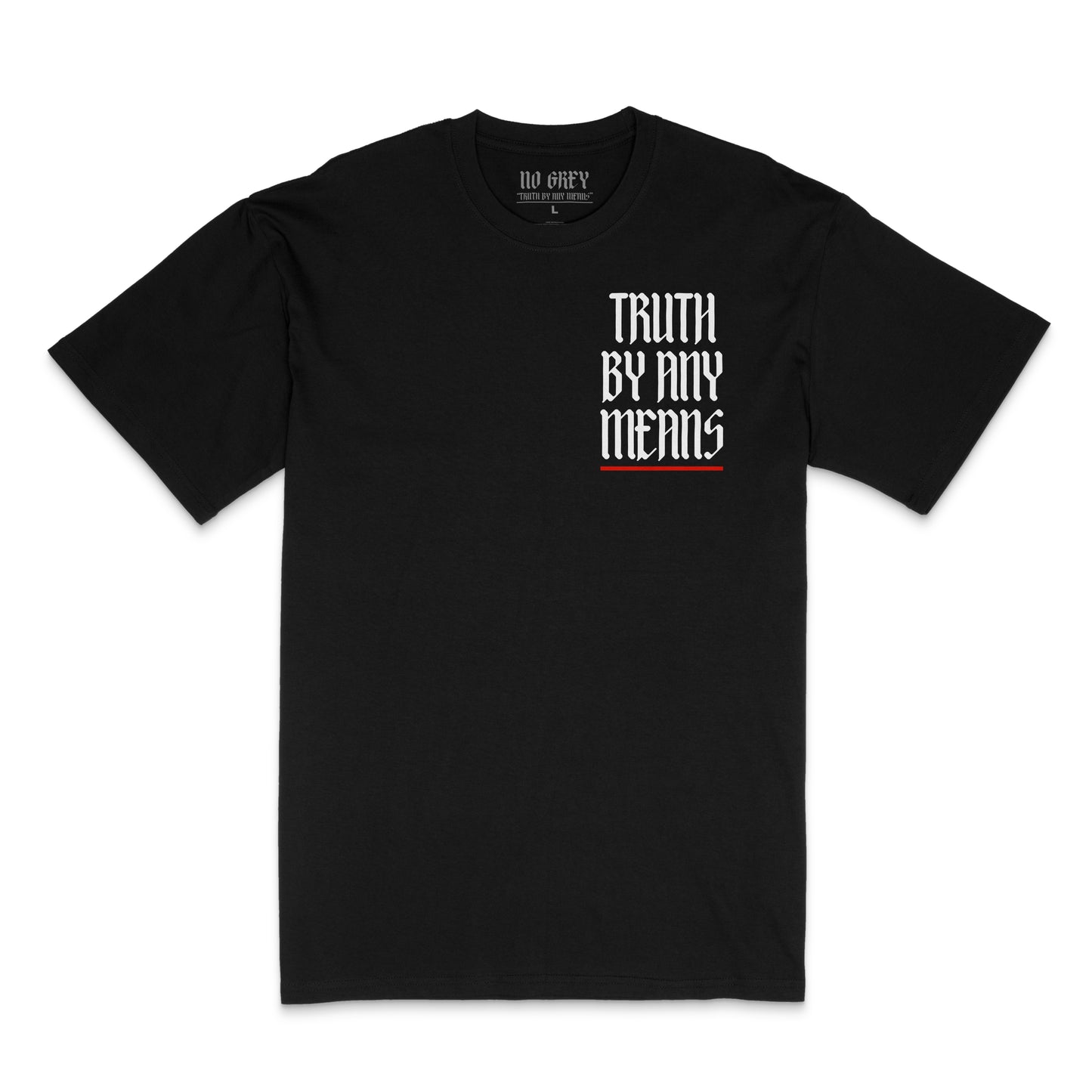 Truth By Any Means: Premium Heavy T-Shirt (Red) (2 Colors)