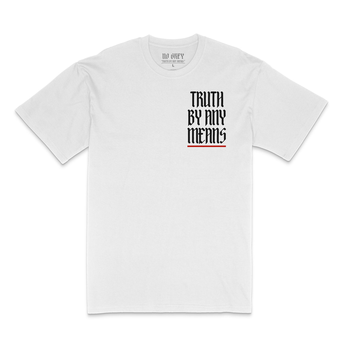 Truth By Any Means: Premium Heavy T-Shirt (Red) (2 Colors)