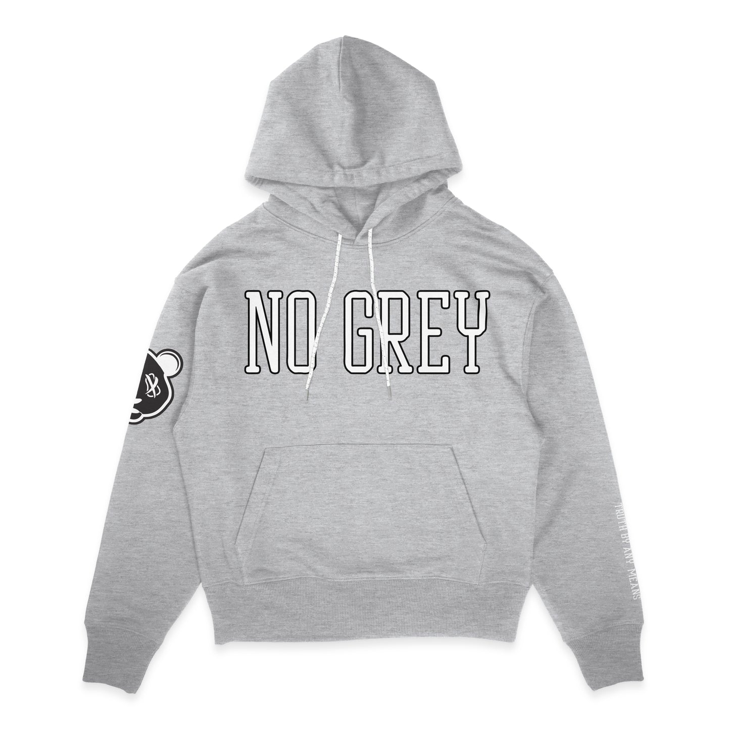 No Grey - Premium Pullover Hoodie (Heather Grey)