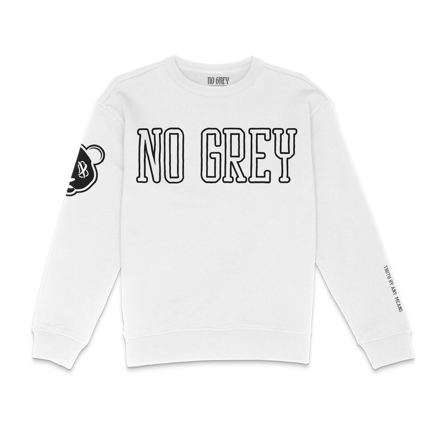 No Grey - Premium Sweatshirt (White)