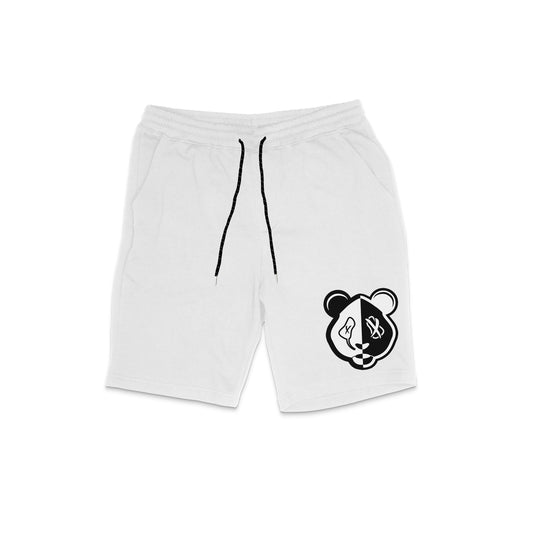 No Grey - Premium Fleece Shorts (White)