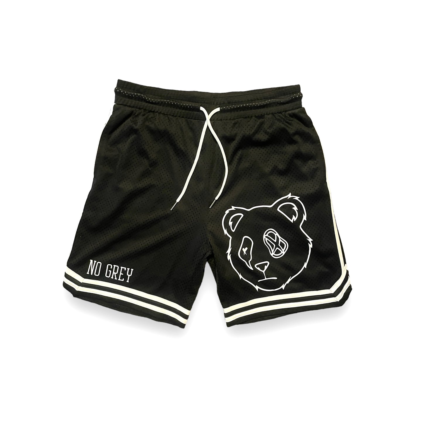 Panda Head Above Knee Mesh Basketball Shorts