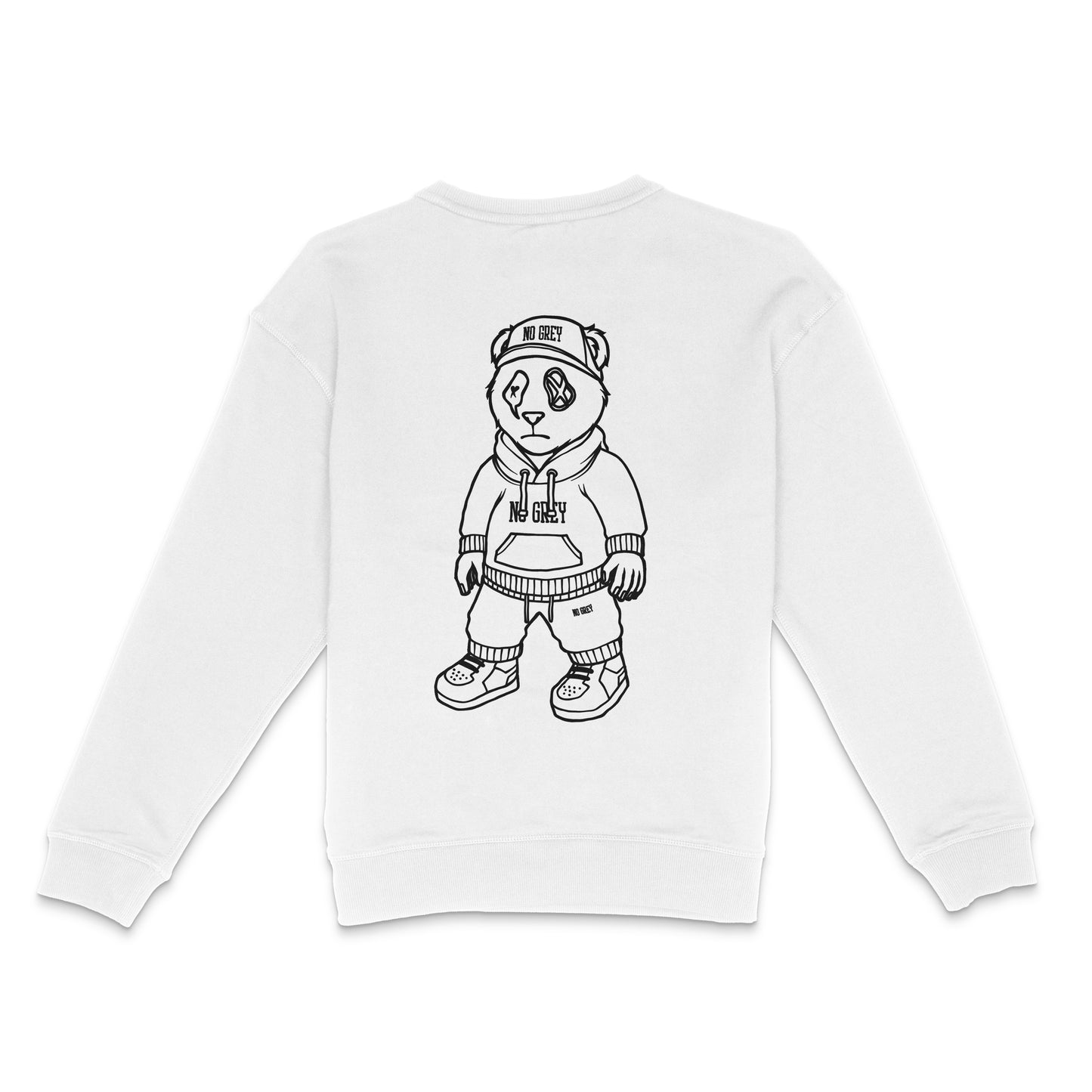 Panda - Premium Sweatshirt (White)